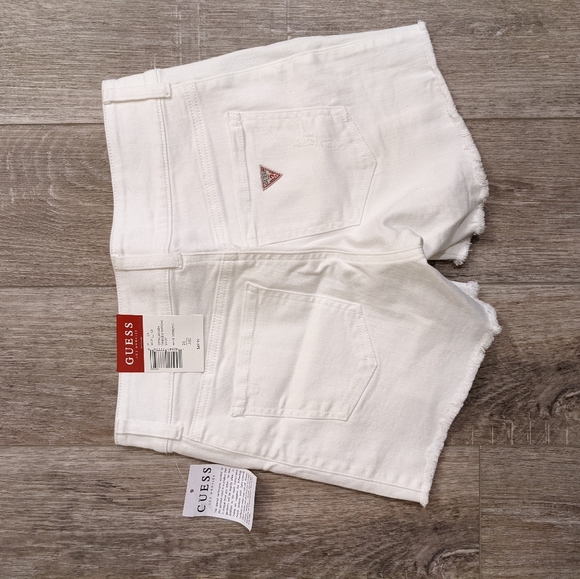 NWT, Guess, White, Shorts, Size 25 - Picture 1 of 5